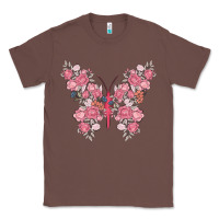 Chestnut floral butterfly Classic Tee - MaliasSmallBusiness