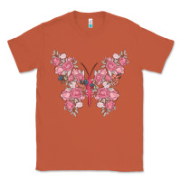 Copper floral butterfly Classic Tee - MaliasSmallBusiness