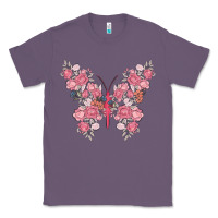 Lavender floral butterfly Classic Tee - MaliasSmallBusiness