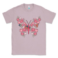 Lilac floral butterfly Classic Tee - MaliasSmallBusiness