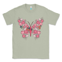 Matcha floral butterfly Classic Tee - MaliasSmallBusiness