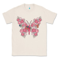 Natural floral butterfly Classic Tee - MaliasSmallBusiness