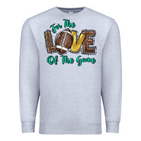 Heather Grey for the love of the game Premium Sweatshirt - HowdyJamesFarm