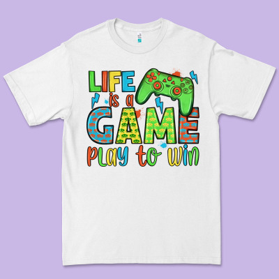 Life Is A Game Play To Win Premium Tee Designed By Jahusdesignshop