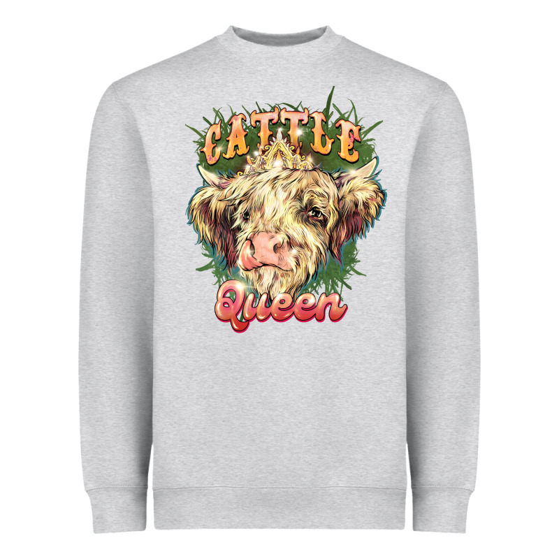 Cattle Queen Heavyweight Sweatshirt by NancyCooperArtShop | Teevron