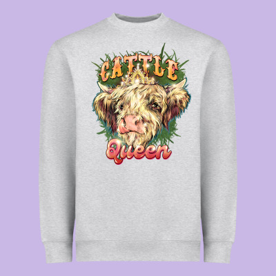 Cattle Queen Heavyweight Sweatshirt Designed By Nancycooperartshop