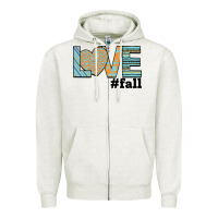 Oatmeal Heather Love Fall Zipper Hoodie - Bettercallsaul