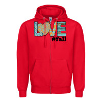 Red Love Fall Zipper Hoodie - Bettercallsaul
