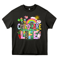 Asphalt childcare life Heavy Core Tee - AdoDesignShop