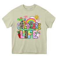Mossy childcare life Heavy Core Tee - AdoDesignShop