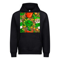 Black coffee cups st. patrick's day with leopard seamless pattern bbs Urban Hoodie - BundleAndBundleShop