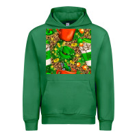 Emerald coffee cups st. patrick's day with leopard seamless pattern bbs Urban Hoodie - BundleAndBundleShop