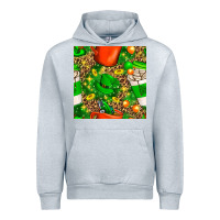 Heather Grey coffee cups st. patrick's day with leopard seamless pattern bbs Urban Hoodie - BundleAndBundleShop