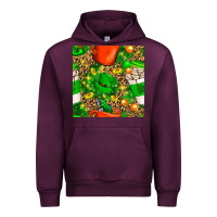 Mauve Wine coffee cups st. patrick's day with leopard seamless pattern bbs Urban Hoodie - BundleAndBundleShop