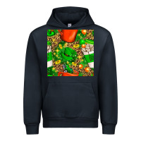 Navy coffee cups st. patrick's day with leopard seamless pattern bbs Urban Hoodie - BundleAndBundleShop