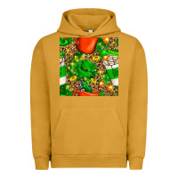 Pigment Peanut Butter coffee cups st. patrick's day with leopard seamless pattern bbs Urban Hoodie - BundleAndBundleShop