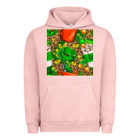 Pigment Salmon coffee cups st. patrick's day with leopard seamless pattern bbs Urban Hoodie - BundleAndBundleShop