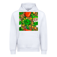 White coffee cups st. patrick's day with leopard seamless pattern bbs Urban Hoodie - BundleAndBundleShop