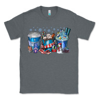 Charcoal Heather Christmas Coffee Classic Tee - CowhideDigitalArt