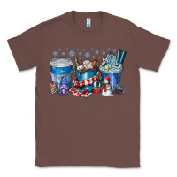 Chestnut Christmas Coffee Classic Tee - CowhideDigitalArt
