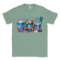 Sage Christmas Coffee Classic Tee - CowhideDigitalArt