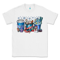 White Christmas Coffee Classic Tee - CowhideDigitalArt