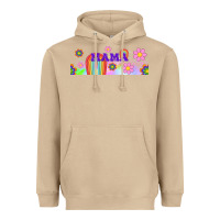 Boho Retro Floral Mama Heavyweight Hoodie | Teevron