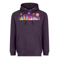 Plum boho retro floral mama Heavyweight Hoodie - TumblerDesignByShophia