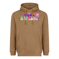Toasted Coconut boho retro floral mama Heavyweight Hoodie - TumblerDesignByShophia