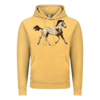Vintage Mustard Appaloosa Horse Vintage Hoodie - LillyAllenDesigns