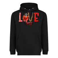 Black Love bug Heavyweight Hoodie - HowdyJamesFarm