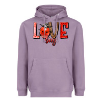 Lavender Love bug Heavyweight Hoodie - HowdyJamesFarm