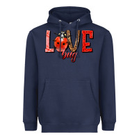 Navy Love bug Heavyweight Hoodie - HowdyJamesFarm