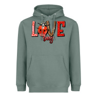 Sage Love bug Heavyweight Hoodie - HowdyJamesFarm
