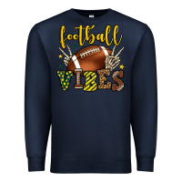 Navy Football vibes yellow and green team color Premium Sweatshirt - HowdyJamesFarm