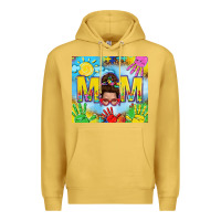 Antique Gold Messy bun Autism mom 20oz skinny tumbler Premium Hoodie - TumblerDesignByShophia
