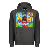 Charcoal Heather Messy bun Autism mom 20oz skinny tumbler Premium Hoodie - TumblerDesignByShophia