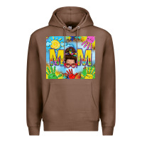 Chestnut Messy bun Autism mom 20oz skinny tumbler Premium Hoodie - TumblerDesignByShophia