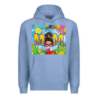 Colony Blue Messy bun Autism mom 20oz skinny tumbler Premium Hoodie - TumblerDesignByShophia