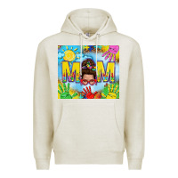 Oatmeal Heather Messy bun Autism mom 20oz skinny tumbler Premium Hoodie - TumblerDesignByShophia