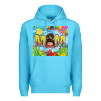 Ocean Blue Messy bun Autism mom 20oz skinny tumbler Premium Hoodie - TumblerDesignByShophia