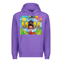 Purple Messy bun Autism mom 20oz skinny tumbler Premium Hoodie - TumblerDesignByShophia
