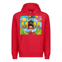 Red Messy bun Autism mom 20oz skinny tumbler Premium Hoodie - TumblerDesignByShophia