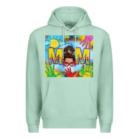 Seafoam Messy bun Autism mom 20oz skinny tumbler Premium Hoodie - TumblerDesignByShophia