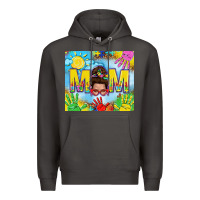 Smoke Messy bun Autism mom 20oz skinny tumbler Premium Hoodie - TumblerDesignByShophia