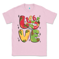 Bubblegum Pink love juneteenth lips Classic Tee - MaliasSmallBusiness