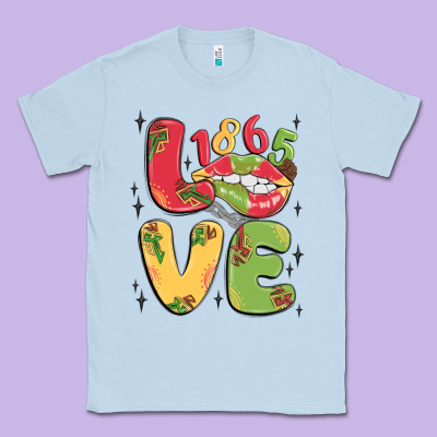 Love Juneteenth Lips Classic Tee Designed By Maliassmallbusiness