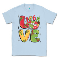 Dusty Blue love juneteenth lips Classic Tee - MaliasSmallBusiness