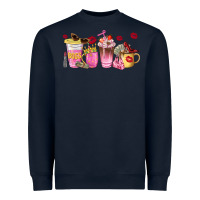 Navy boss lady coffee cups Heavyweight Sweatshirt - NancyCooperArtShop