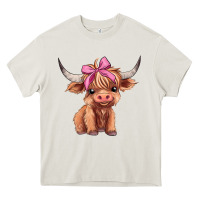 Cream cute  heifer Heavy Core Tee - AdoDesignShop